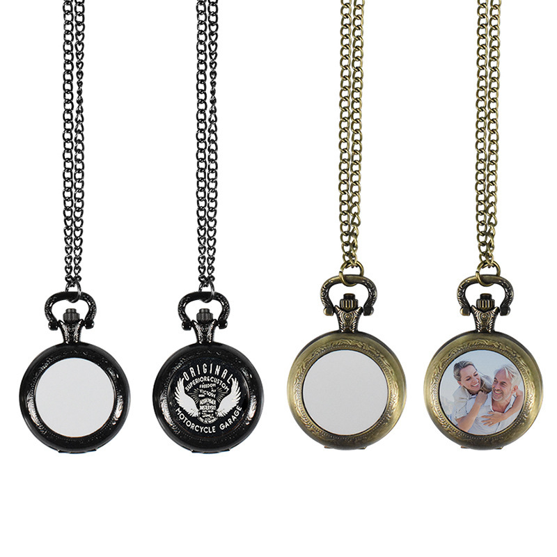 Men'S Fashion Necklaces - สร้อยคอจี้นาฬิกาพกโลหะวินเทจแบบกำหนดเอง สร้อยคอนาฬิกาคลาสสิก เครื่องประดับแฟชั่นสำหรับผู้ชายและผู้หญิง