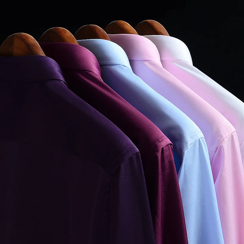 Dress Shirt Non-Iron - เสื้อเชิ้ตผู้ชายแบบยืด ไม่ต้องรีด ผ้าเนื้อนุ่ม ดูแลง่าย ปี 2026