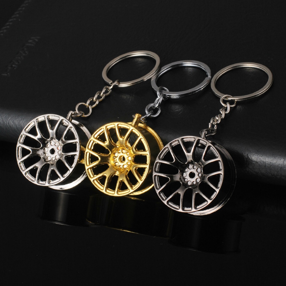 Men'S Fashion Hub - Creative ล้อ Hub พวงกุญแจโลหะการปรับเปลี่ยนรถจี้ Keyring สําหรับผู้ชายผู้หญิงแฟชั่นกระเป๋ารถ