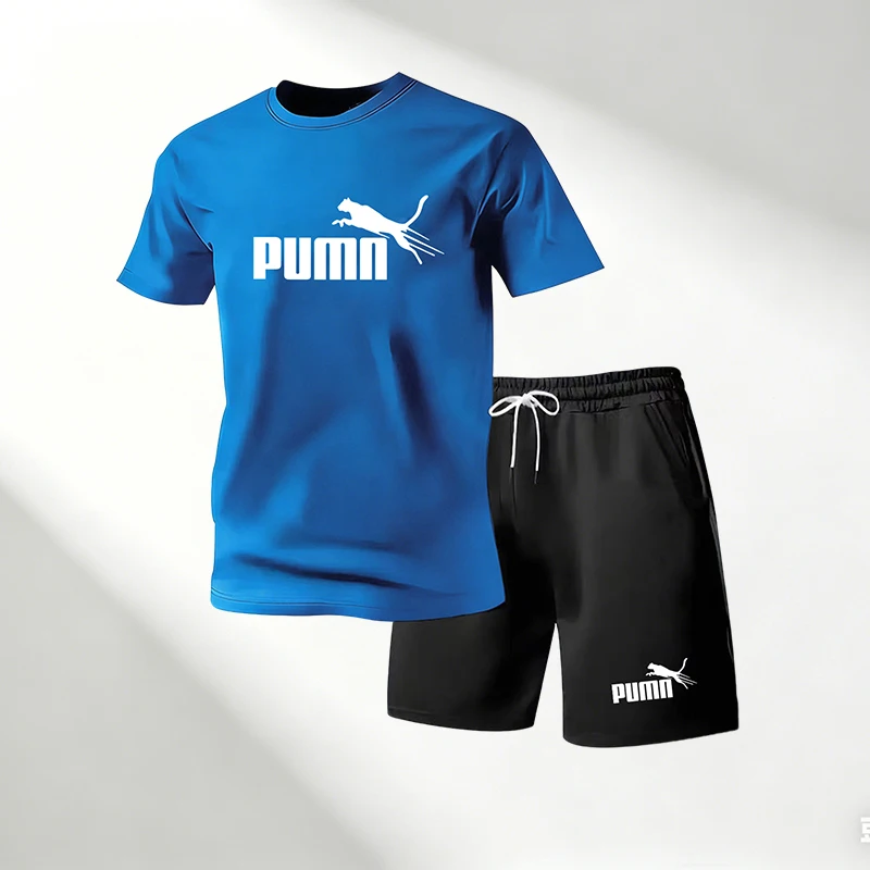 Men'S Fashion For Summer 2026 - เสื้อยืดเซ็ตผู้ชาย คอลเลคชั่นฮอตเซล 2026 คอกลม แขนสั้น+กางเกงขาสั้นกีฬา แห้งเร็ว