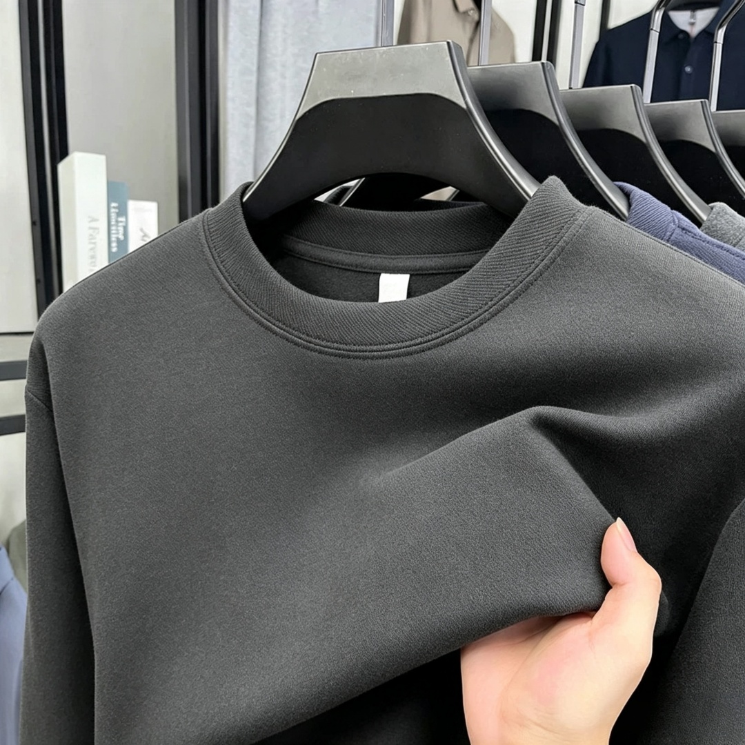 Men'S Fashion Brands - เสื้อยืดคอกลมแขนยาวผู้ชายแบรนด์หรูผ้าฝ้ายเนื้อนุ่ม แฟชั่นฤดูใบไม้ร่วง ปักลาย สไตล์เกาหลี ทรงหลวม เสื้อสเวตเตอร์ลำลอง