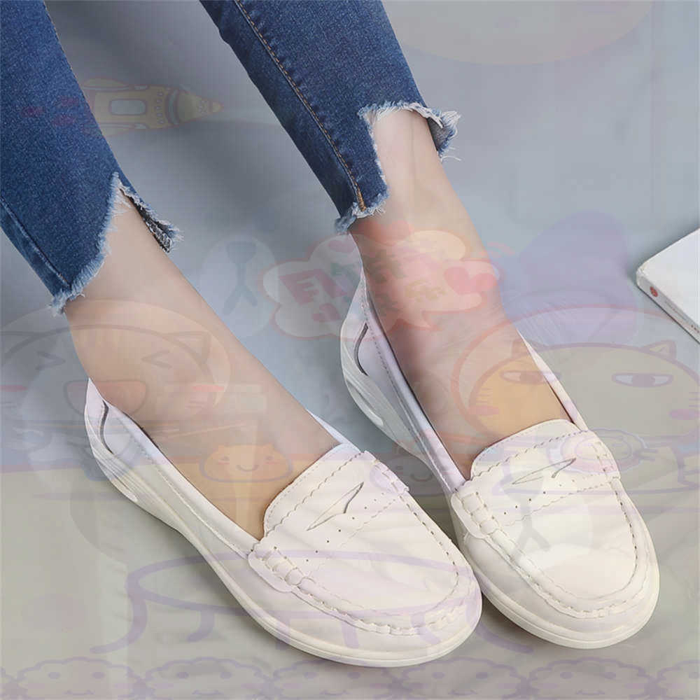 Men'S Fashion Over 40 - Soft SLIP-ON สตรีขนาดใหญ่รองเท้าเทนนิสสเก็ตบอร์ดสุภาพสตรีรองเท้าผ้าใบแบรนด์หรูกีฬาวิทยาลัย Drop Shipping