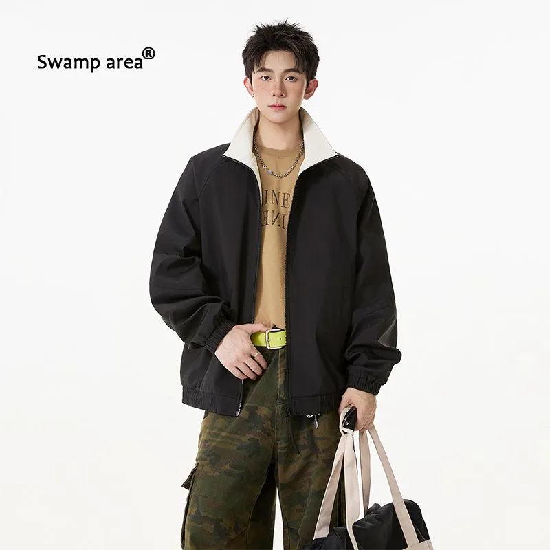 เสื้อแจ็คเก็ตบอมเบอร์ทรงหลวมคอ - Harrington Jacket บทวิจารณ์และราคา