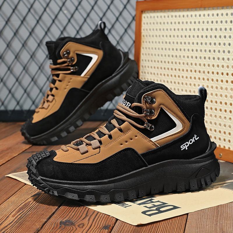 รองเท้าเดินป่าผู้ชายแบบกว้างพิ - Men Fashion Korean Style บทวิจารณ์และราคา