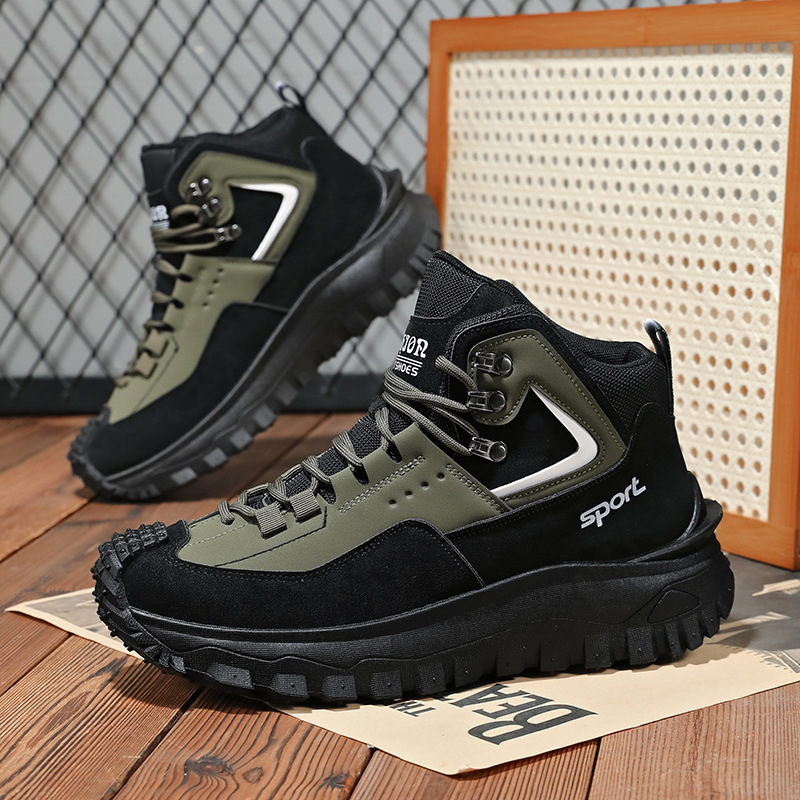 รองเท้าเดินป่าผู้ชายแบบกว้างพิ - Men Fashion Korean Style บทวิจารณ์และราคา