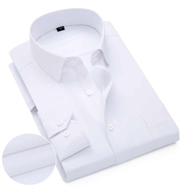 สีชมพูสีขาวสีฟ้าผ้าทวิลล์ผู้ชา - Dress Shirt Non-Iron บทวิจารณ์และราคา