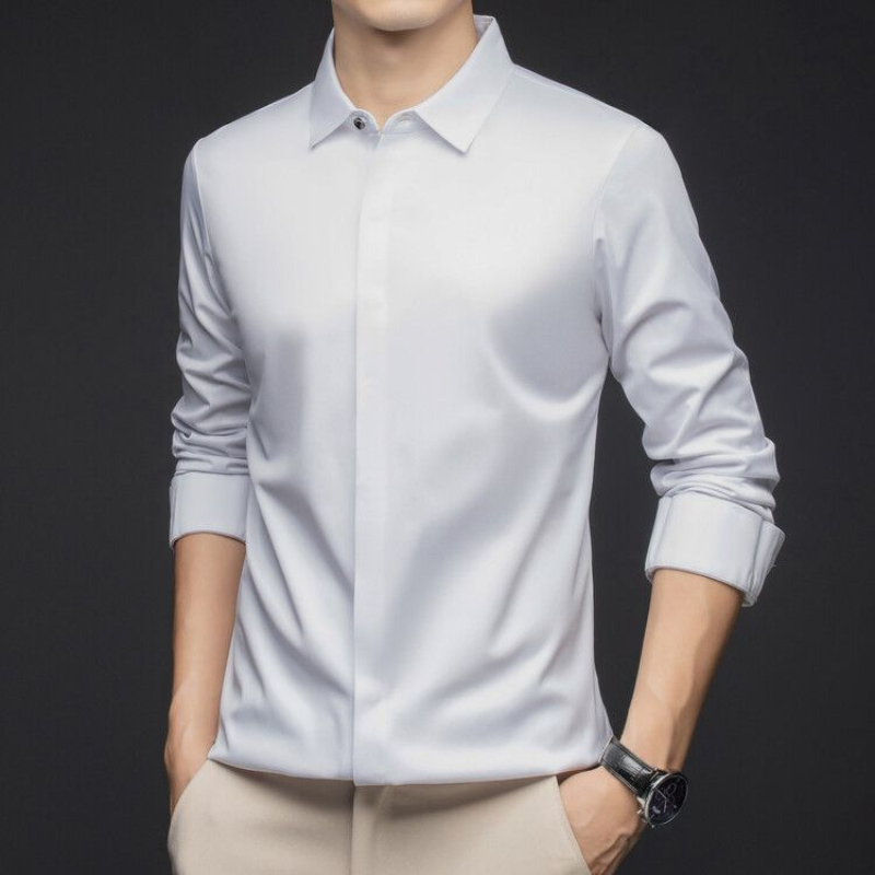High end ธุรกิจชายเสื้อ Non Ir - Dress Shirt Non-Iron บทวิจารณ์และราคา