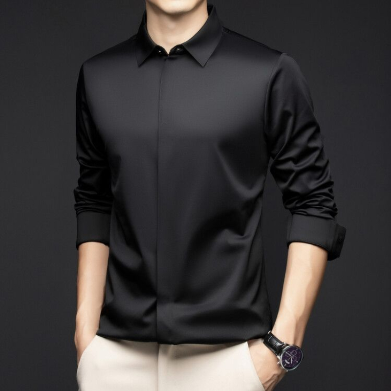 High end ธุรกิจชายเสื้อ Non Ir - Dress Shirt Non-Iron บทวิจารณ์และราคา