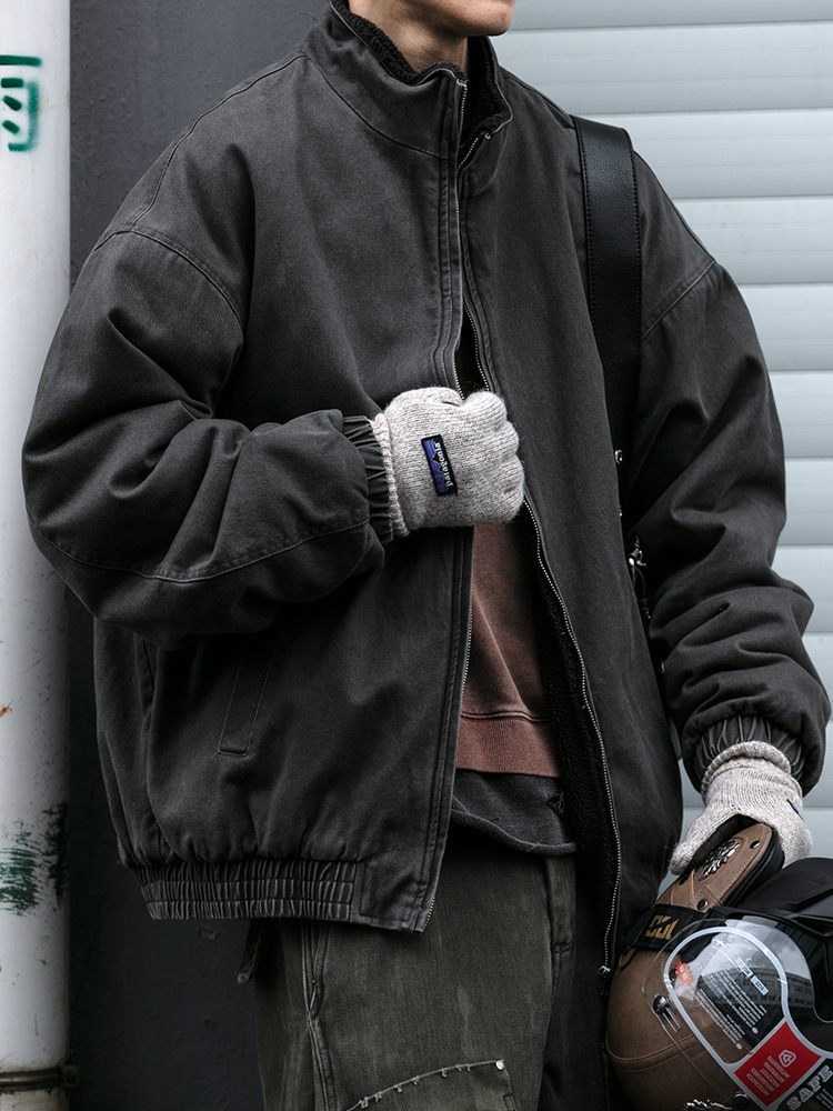 ญี่ปุ่นVINTAGE Polarขนแกะเสื้อ - Harrington Jacket บทวิจารณ์และราคา