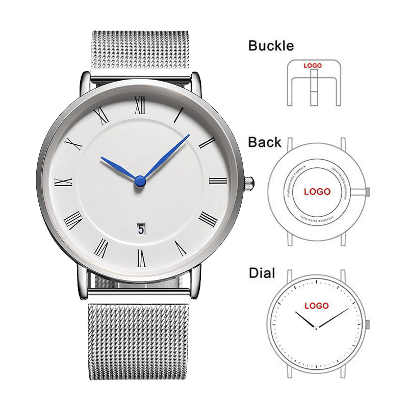 สายนาฬิกาข้อมือสแตนเลสสตีล B-8 - Men'S Fashion Logo บทวิจารณ์และราคา