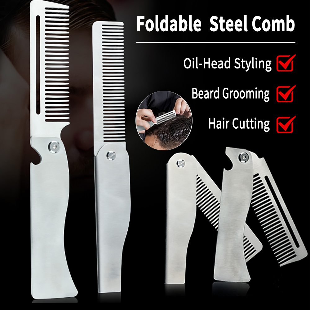 ใหม่ประเภท 1/2PCS แบบพกพาหวีเห - Men Fashion Hair Style บทวิจารณ์และราคา