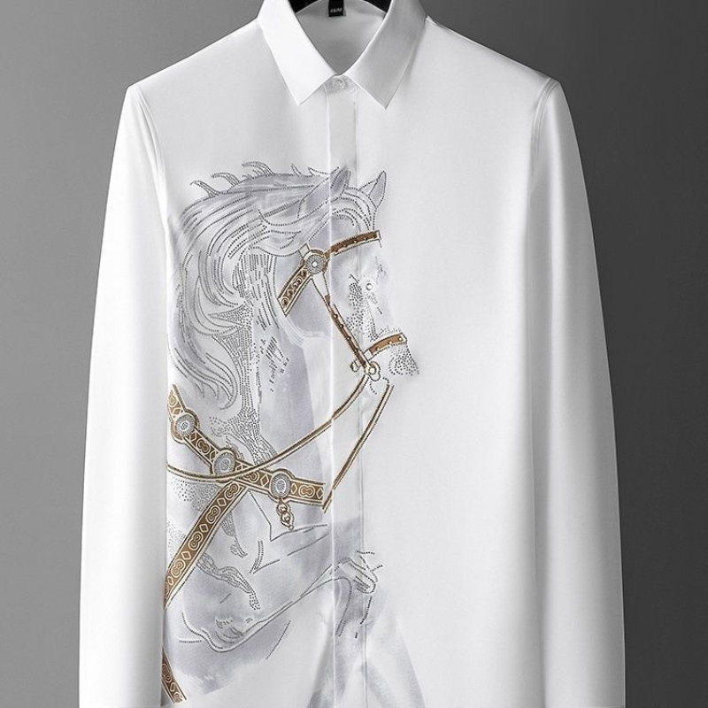ชุดเดรสเสื้อเชิ้ตสีขาวสําหรับผ - Dress Shirt Non-Iron บทวิจารณ์และราคา