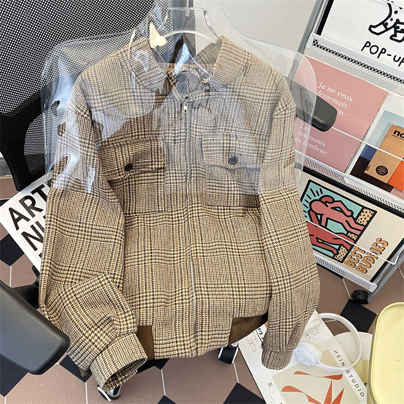เสื้อแจ็คเก็ตผู้หญิงลายสก็อตสี - Harrington Jacket บทวิจารณ์และราคา