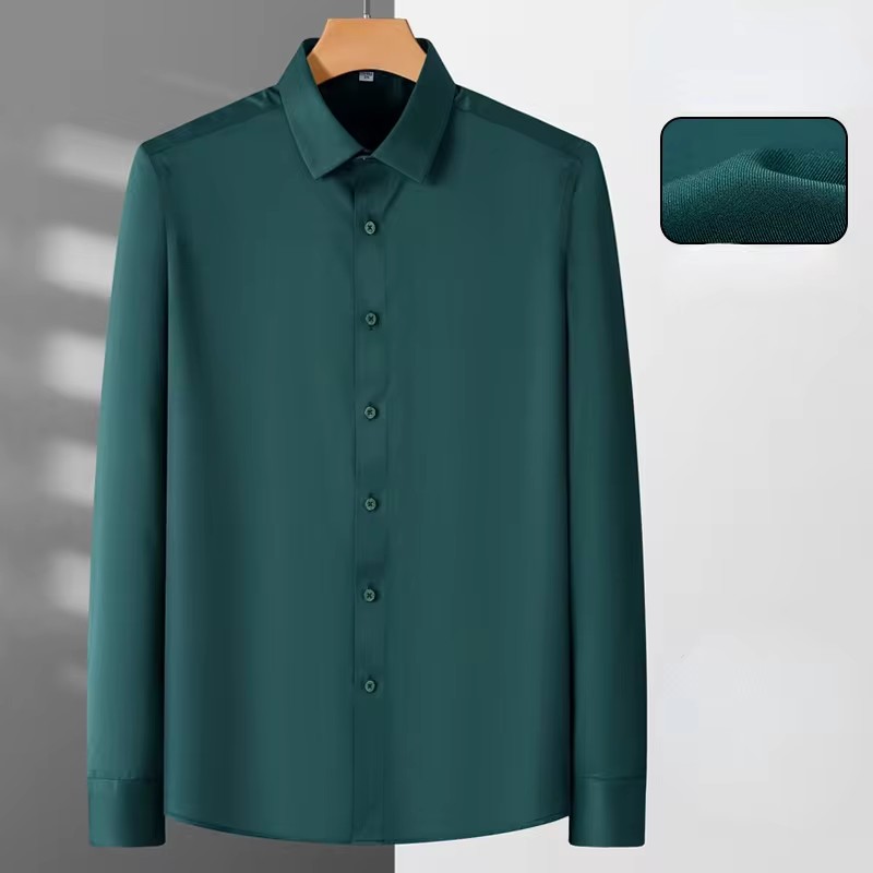 เสื้อเชิ้ตทำงานผู้ชายไม่ต้องรี - Dress Shirt Non-Iron บทวิจารณ์และราคา