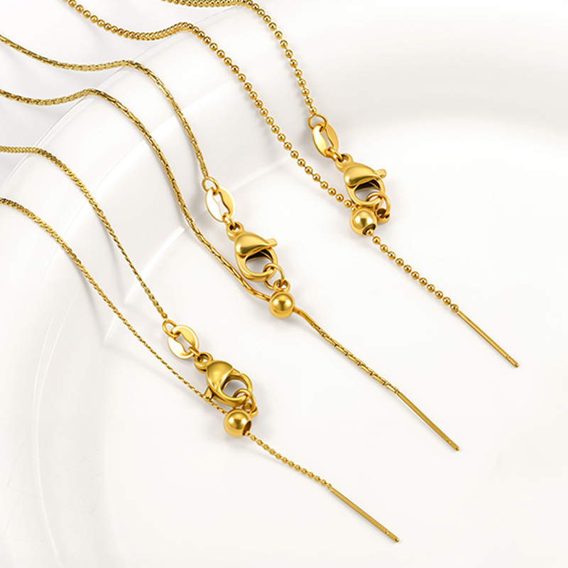 สร้อยคอไทเทเนียมสตีลแบบปรับได้ - Men'S Fashion Necklaces บทวิจารณ์และราคา