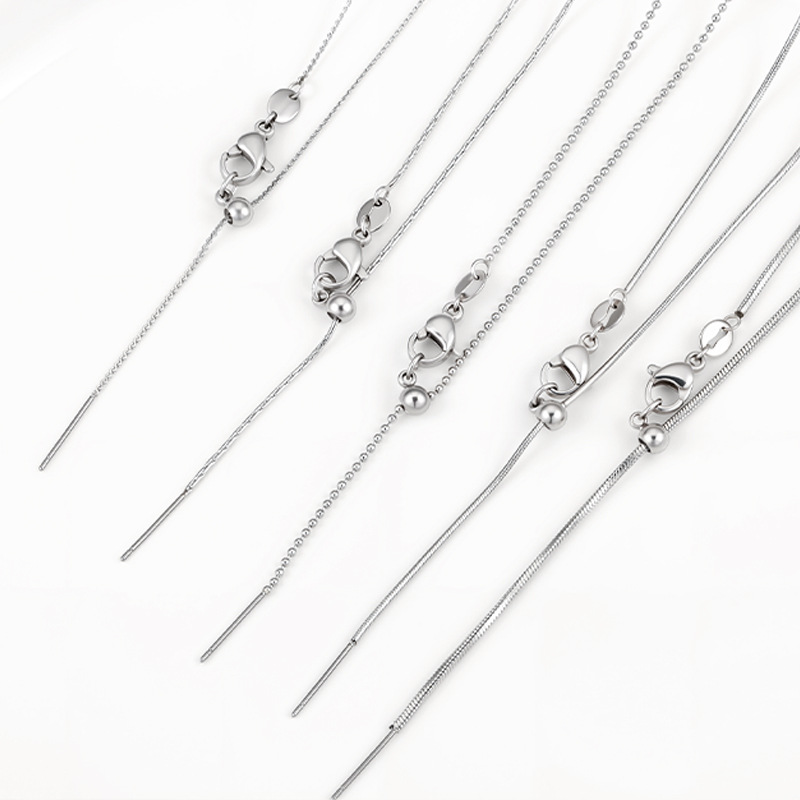 สร้อยคอไทเทเนียมสตีลแบบปรับได้ - Men'S Fashion Necklaces บทวิจารณ์และราคา