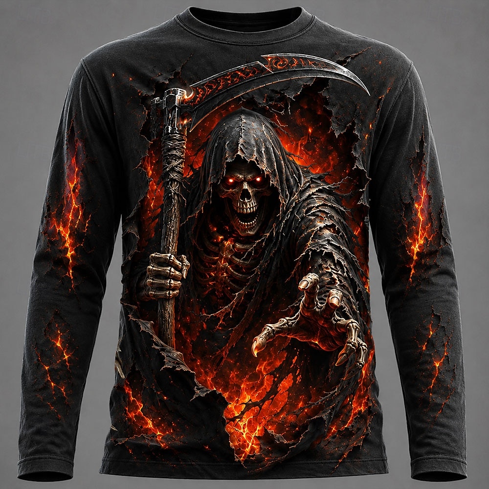เสื้อยืดแขนยาวพิมพ์ลายกราฟิก 3 - Men'S Fashion Trends 2025 บทวิจารณ์และราคา