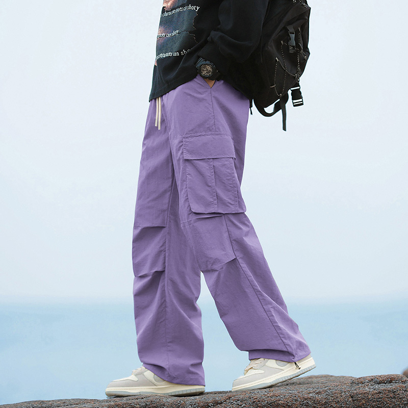 กางเกงคาร์โก้ทรงหลวมสำหรับผู้ช - Men Fashion Korean Style บทวิจารณ์และราคา