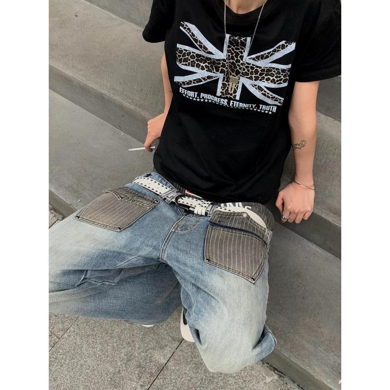 กางเกงยีนส์ผู้ชายลายปะติดสไตล์ - Mens Fashion Young บทวิจารณ์และราคา