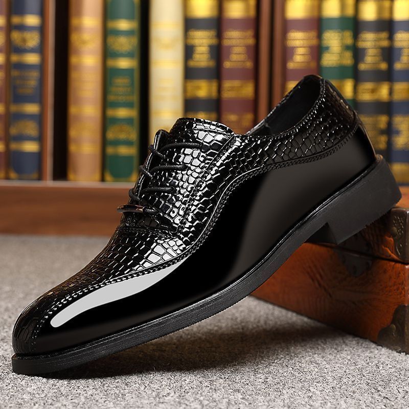 รองเท้าหนังแก้วผู้ชายสไตล์อังก - Men Fashion Korean Style บทวิจารณ์และราคา