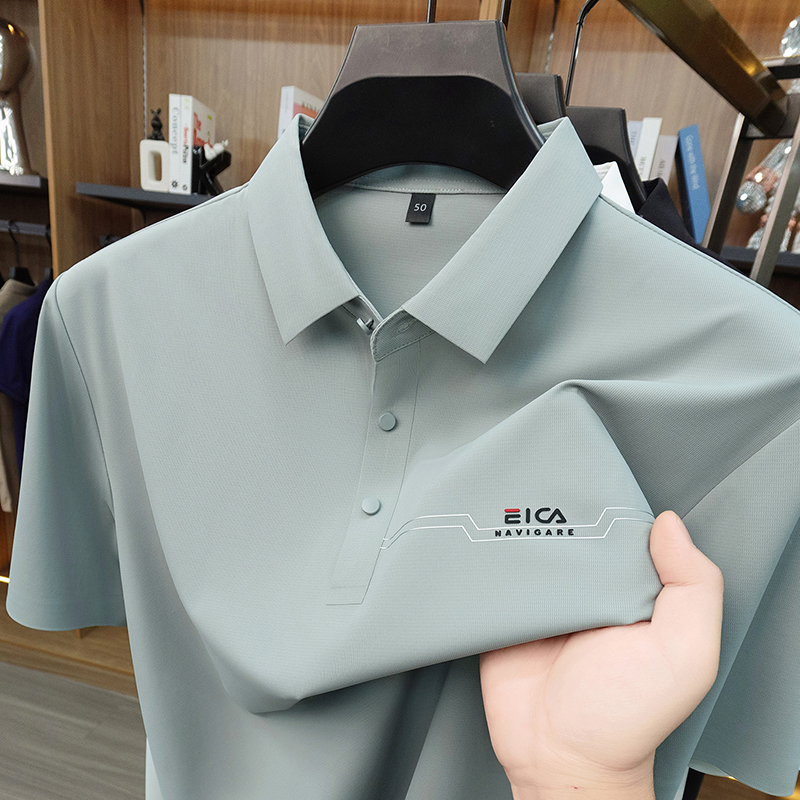 เสื้อโปโลแขนสั้นผ้าไอซ์ซิลค์แบ - Men'S Fashion Polo บทวิจารณ์และราคา