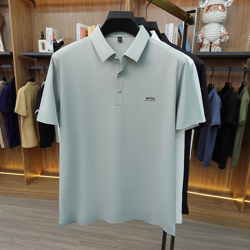 เสื้อโปโลแขนสั้นผ้าไอซ์ซิลค์แบ - Men'S Fashion Polo บทวิจารณ์และราคา
