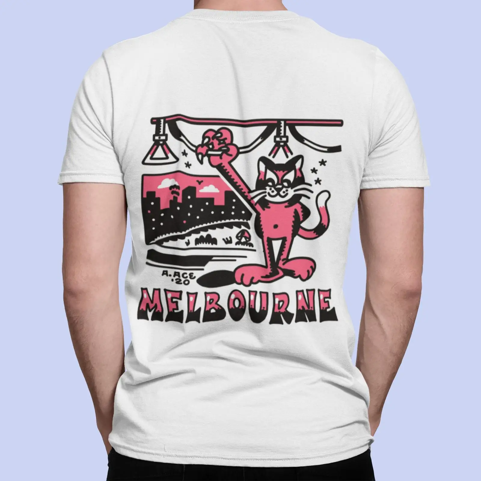 เสื้อยืดเมลเบิร์นทรัม ลายแมวไซ - Mens Fashion Melbourne บทวิจารณ์และราคา