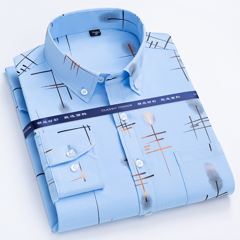 เสื้อลายสก๊อตสำหรับเสื้อแขนยาว - Dress Shirt Non-Iron บทวิจารณ์และราคา