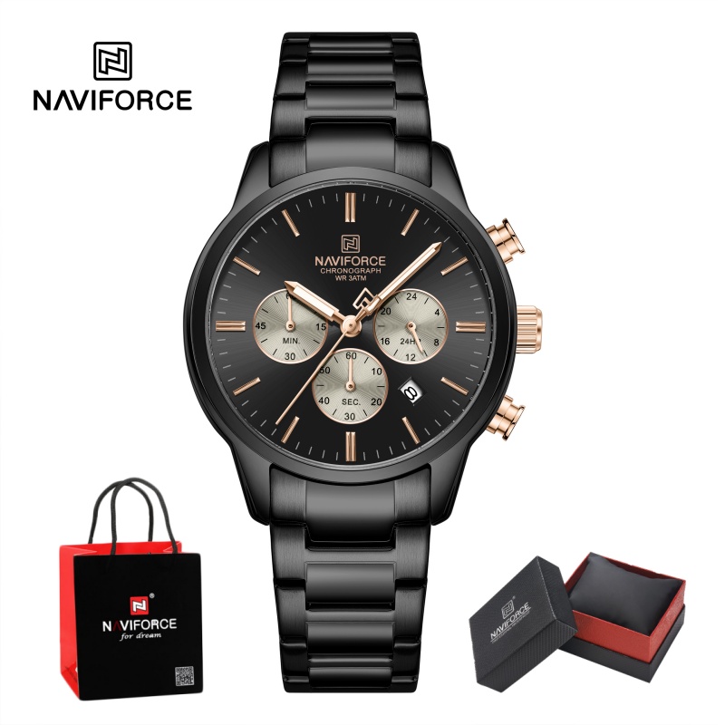 นาฬิกาข้อมือผู้ชาย NAVIFORCE ร - Men'S Fashion Box บทวิจารณ์และราคา
