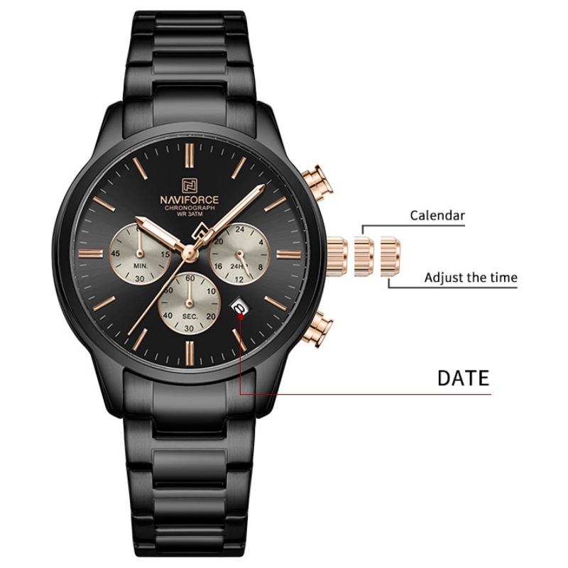 นาฬิกาข้อมือผู้ชาย NAVIFORCE ร - Men'S Fashion Box บทวิจารณ์และราคา
