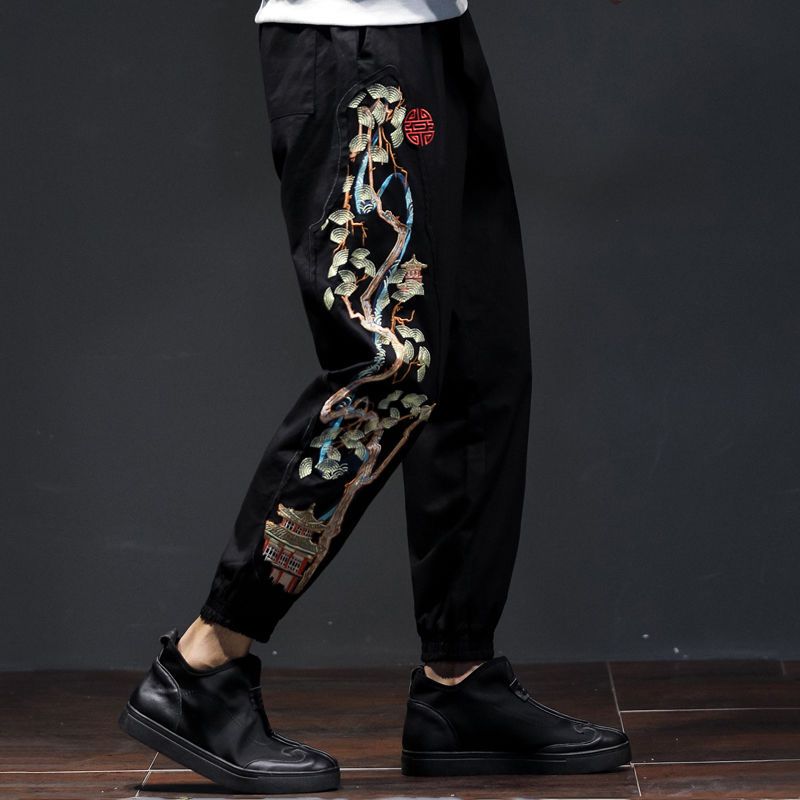 กางเกงลำลองวัยรุ่นผู้ชายเอวยาง - Mens Fashion Young บทวิจารณ์และราคา