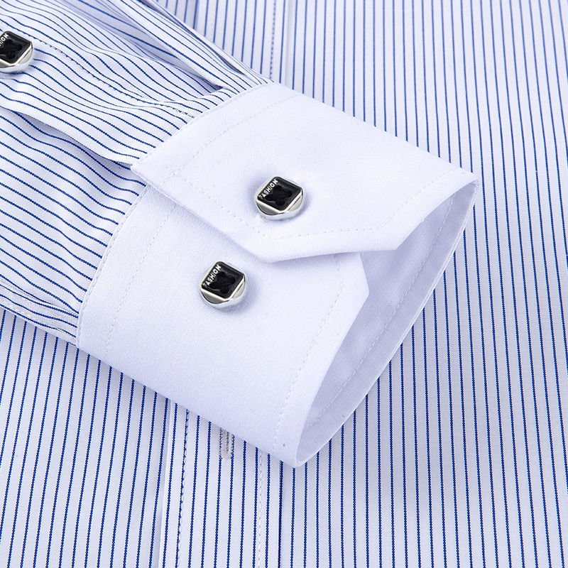 ปุ่มลงเสื้อผู้ชายแขนยาวลาย Pat - Dress Shirt Non-Iron บทวิจารณ์และราคา