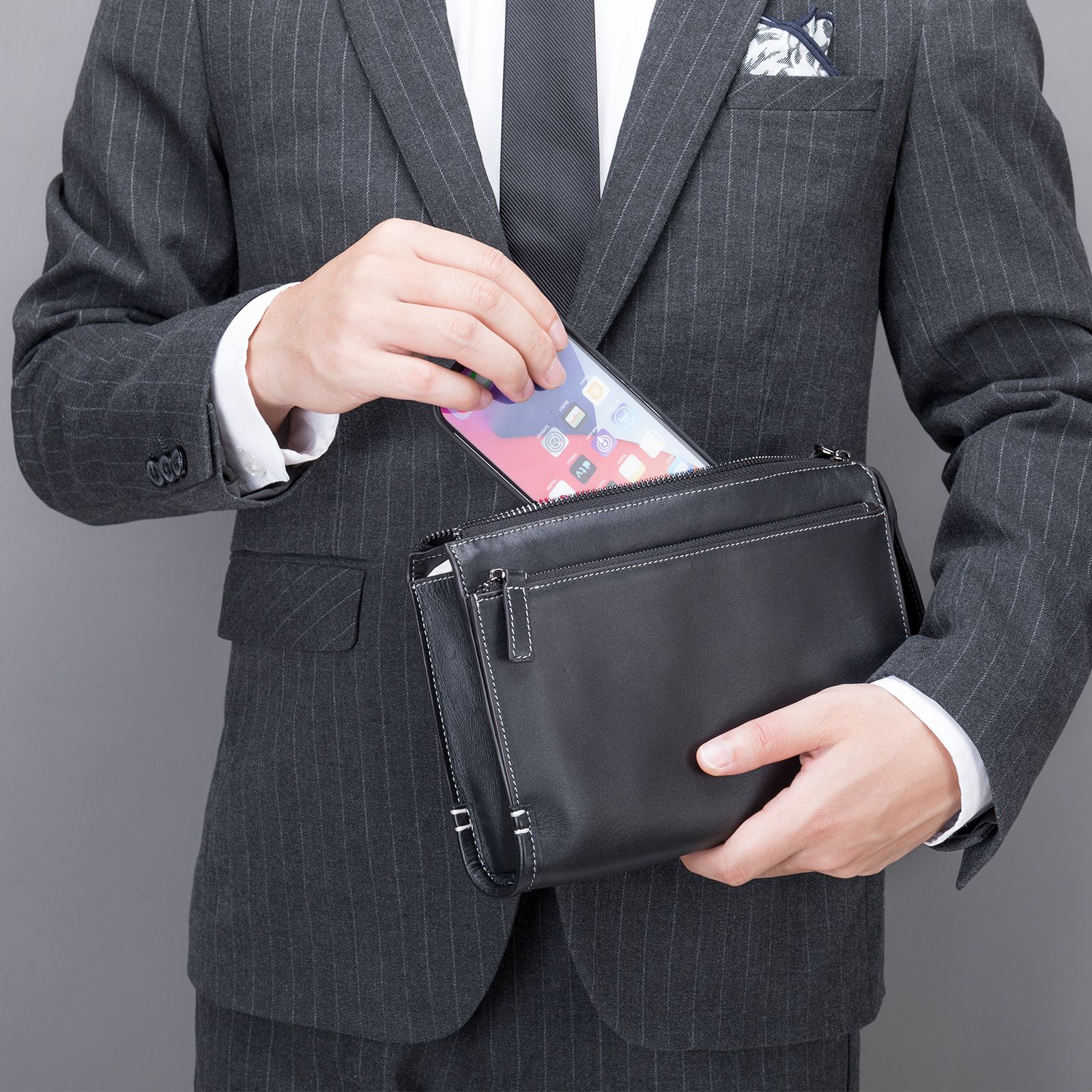 กระเป๋าถือหนังแท้แฟชั่นสำหรับผ - Men Fashion Korean Style บทวิจารณ์และราคา