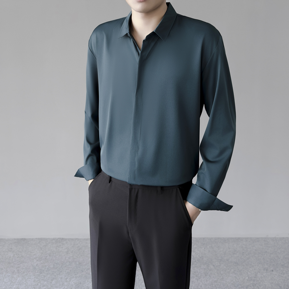 เสื้อเชิ้ตผ้าไหมน้ำแข็งบางเบาส - Dress Shirt Non-Iron บทวิจารณ์และราคา