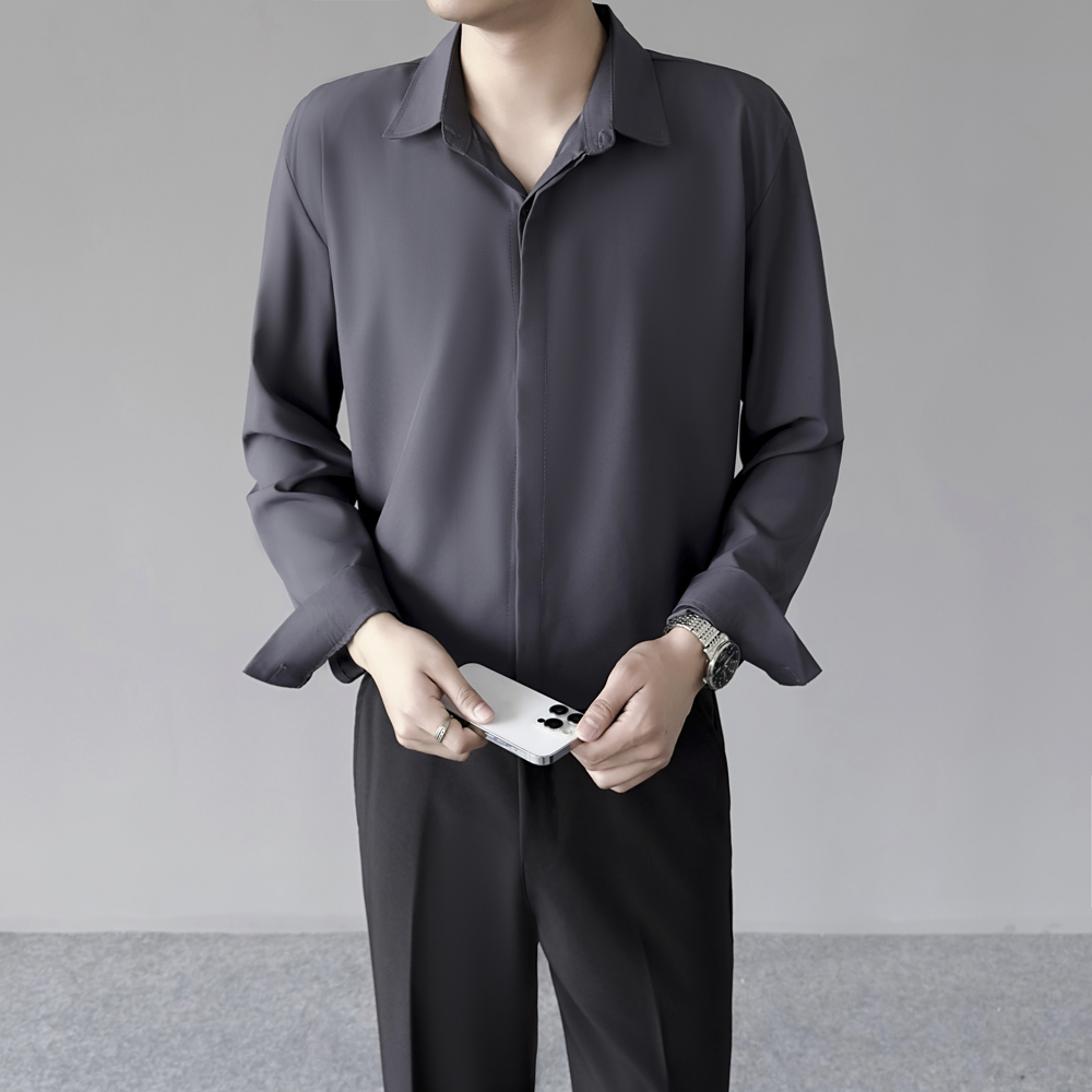 เสื้อเชิ้ตผ้าไหมน้ำแข็งบางเบาส - Dress Shirt Non-Iron บทวิจารณ์และราคา