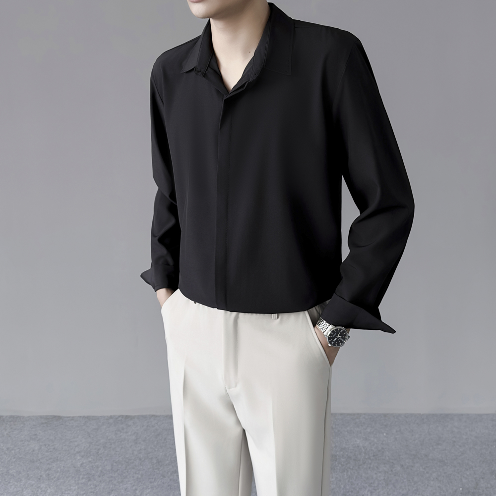 เสื้อเชิ้ตผ้าไหมน้ำแข็งบางเบาส - Dress Shirt Non-Iron บทวิจารณ์และราคา