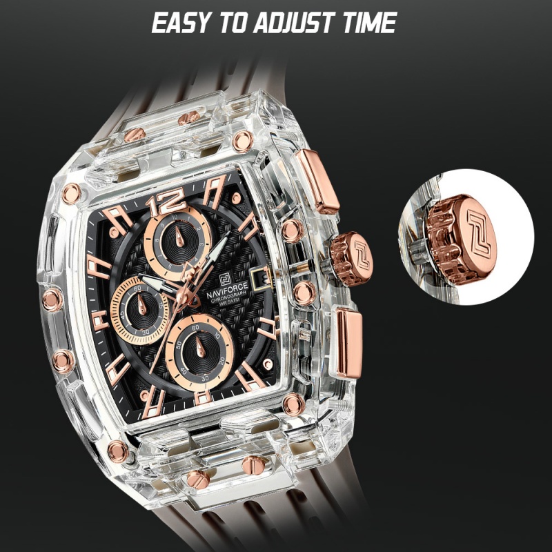 นาฬิกาข้อมือผู้ชาย NAVIFORCE โ - Men'S Fashion Box บทวิจารณ์และราคา