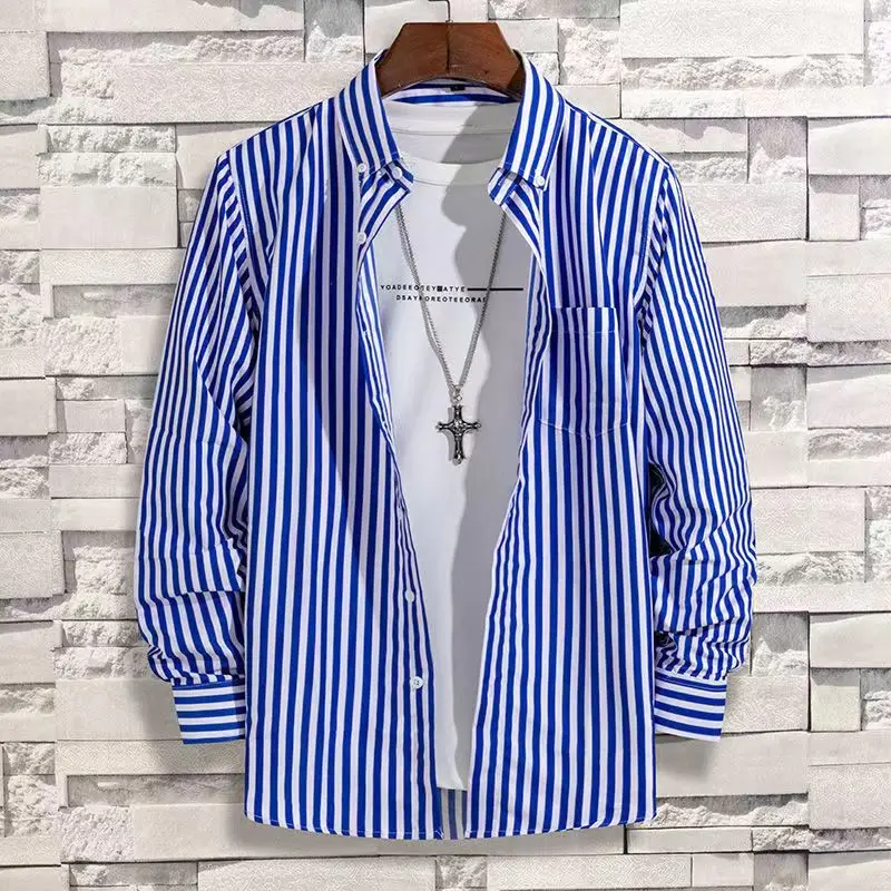 เสื้อเชิ้ตแขนยาวลายทางสำหรับผู - Dress Shirt Non-Iron บทวิจารณ์และราคา