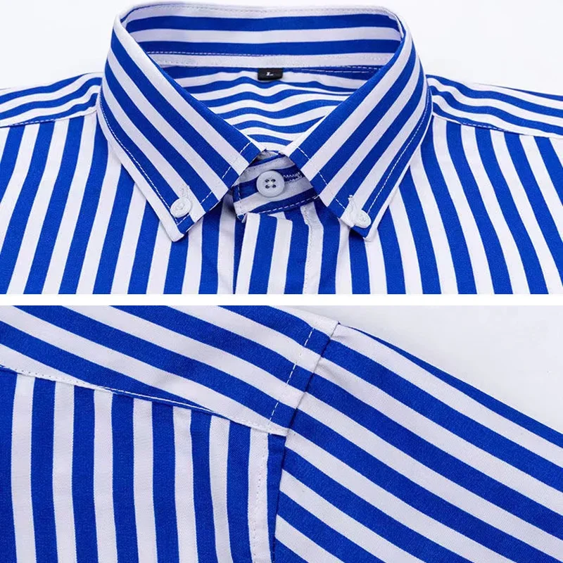 เสื้อเชิ้ตแขนยาวลายทางสำหรับผู - Dress Shirt Non-Iron บทวิจารณ์และราคา