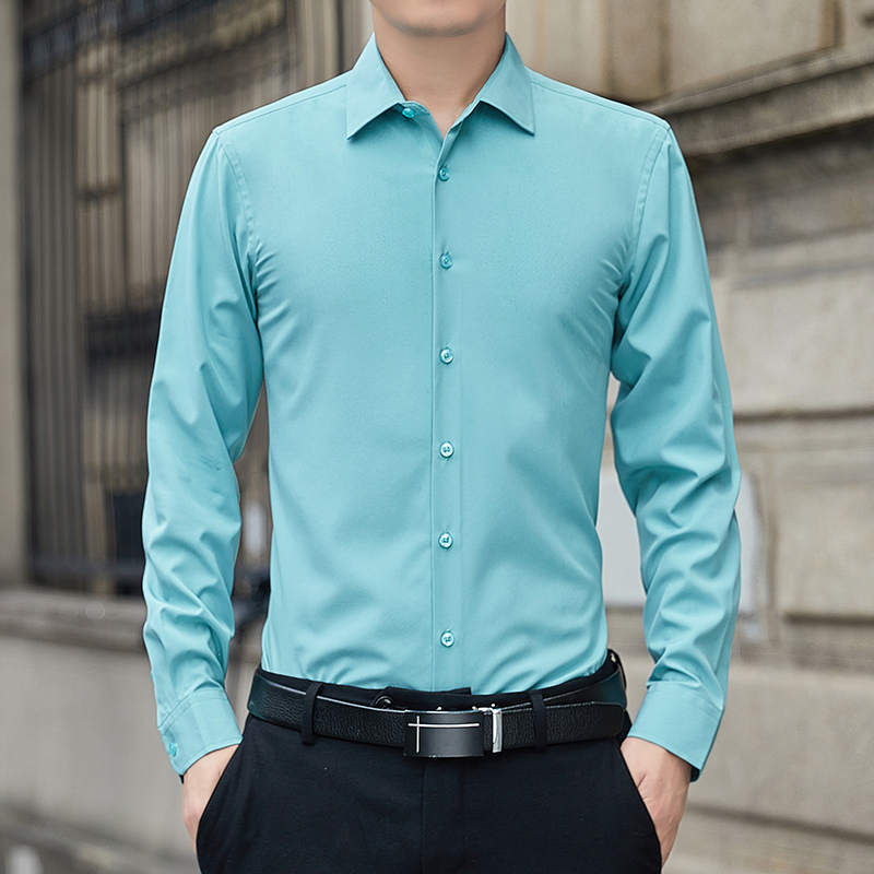 เสื้อเชิ้ตผู้ชายไซส์ใหญ่ สีพื้ - Men'S Fashion Brands บทวิจารณ์และราคา
