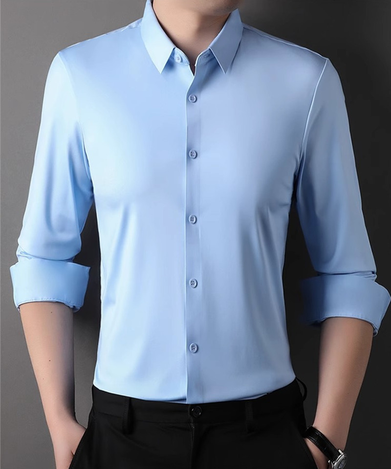 เสื้อเชิ้ตผู้ชายผ้าเนื้อยืดหยุ - Dress Shirt Non-Iron บทวิจารณ์และราคา