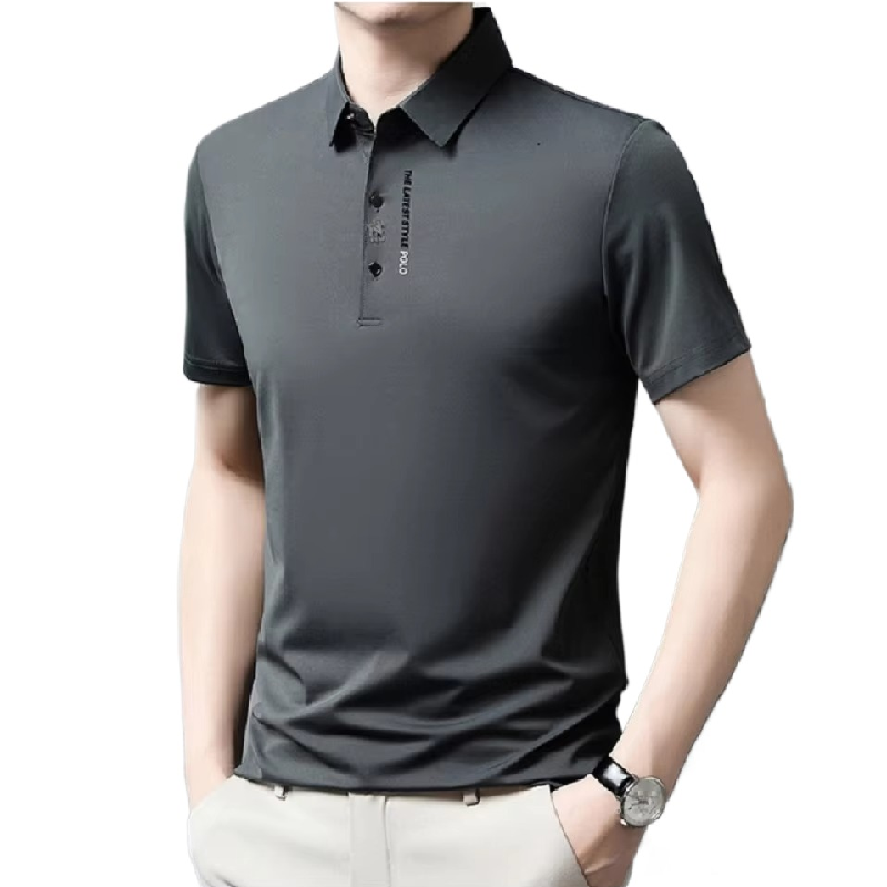 เสื้อโปโลแบบเย็บปักผ้าฝ้ายผ้าไ - Men'S Fashion Polo บทวิจารณ์และราคา
