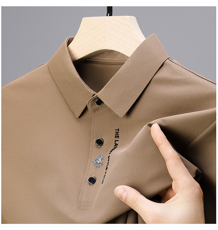 เสื้อโปโลแบบเย็บปักผ้าฝ้ายผ้าไ - Men'S Fashion Polo บทวิจารณ์และราคา