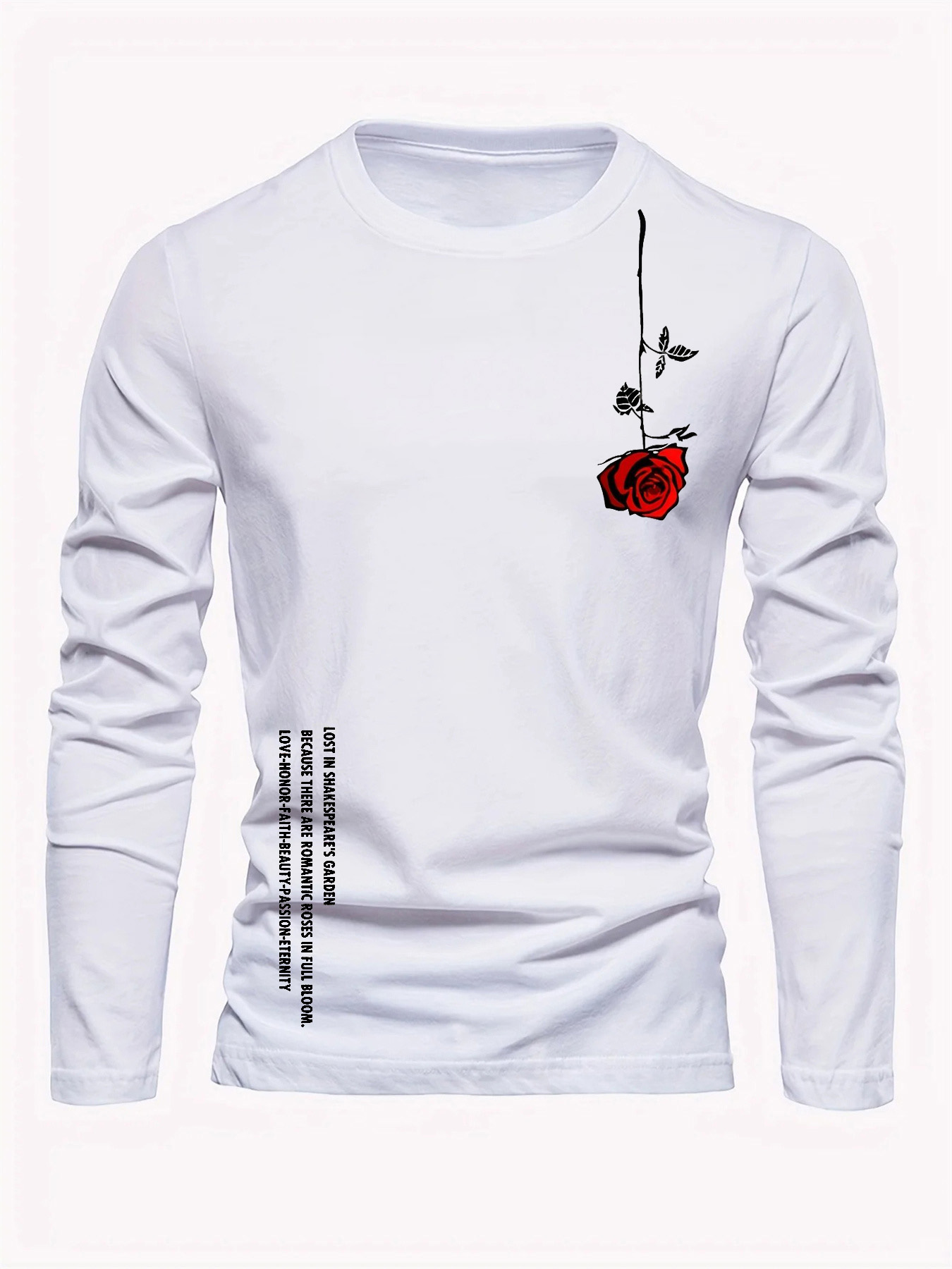 เสื้อยืดคอกลมแขนยาวผู้ชายผ้าฝ้ - Men'S Fashion Trends 2025 บทวิจารณ์และราคา