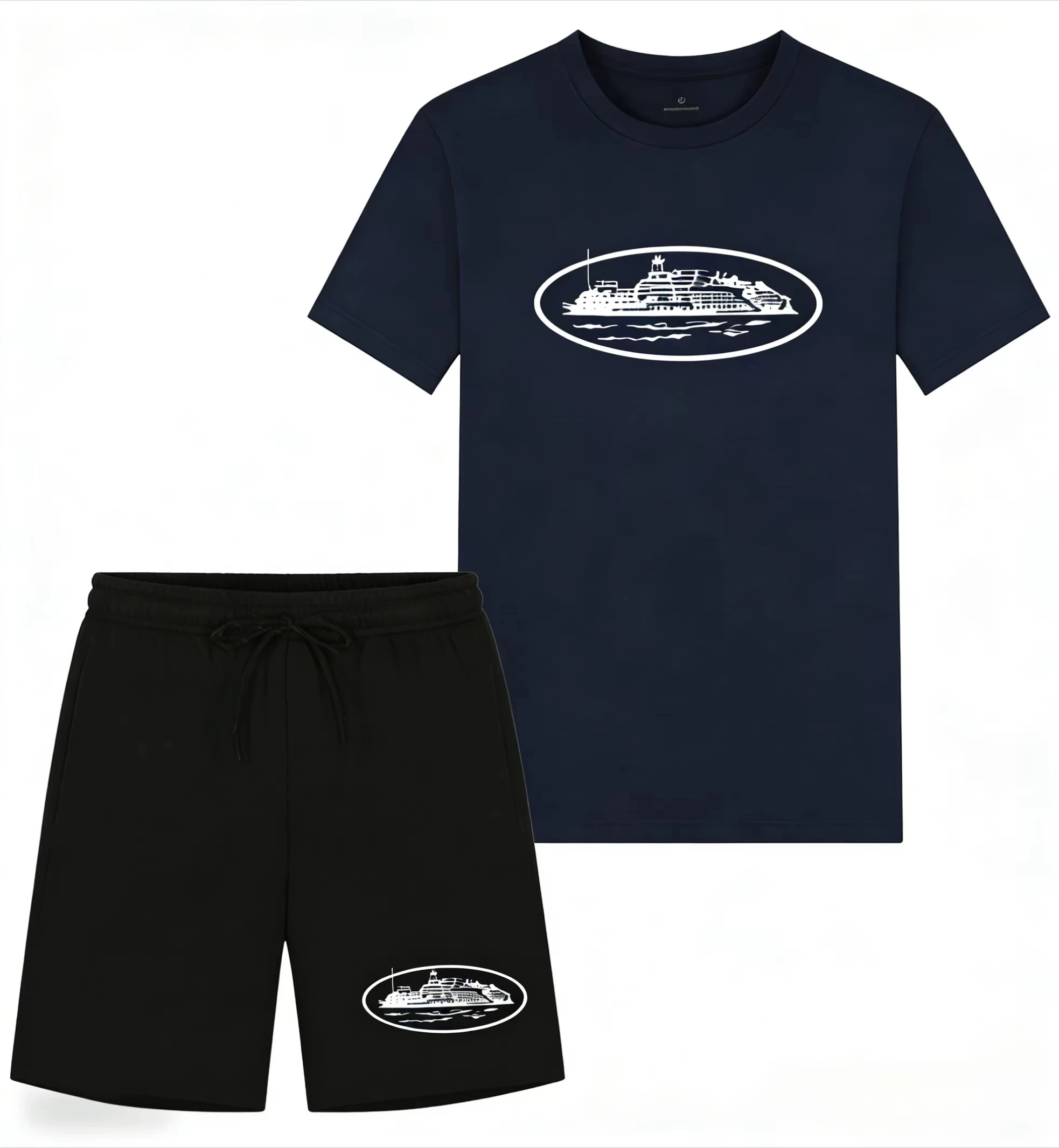 เสื้อยืดและกางเกงขาสั้นพิมพ์ลา - Men'S Fashion Brands บทวิจารณ์และราคา