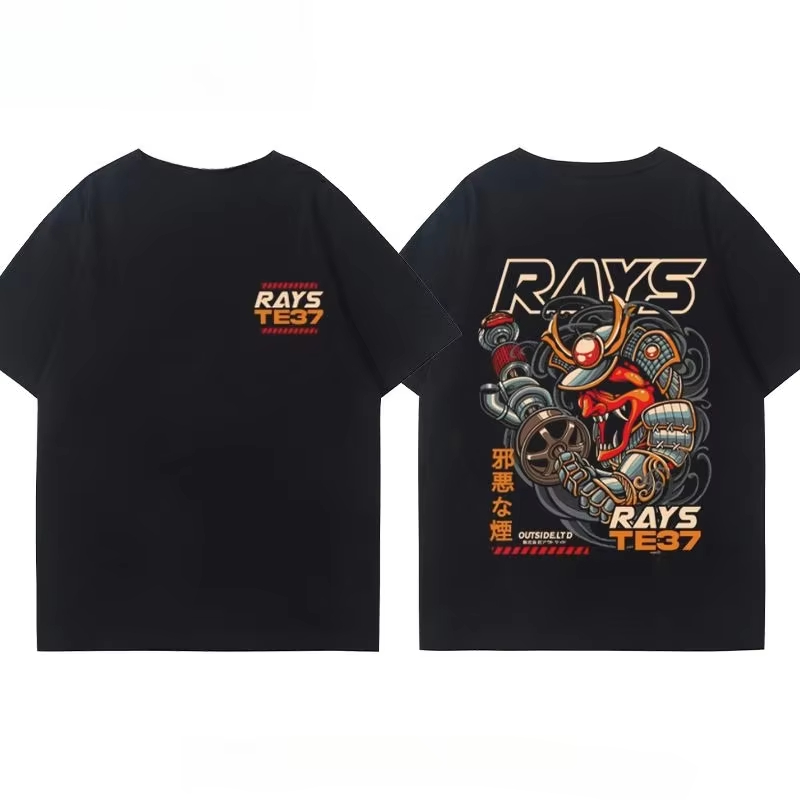เสื้อยืดแฟชั่นญี่ปุ่นลายล้อ RA - Men'S Fashion Hub บทวิจารณ์และราคา