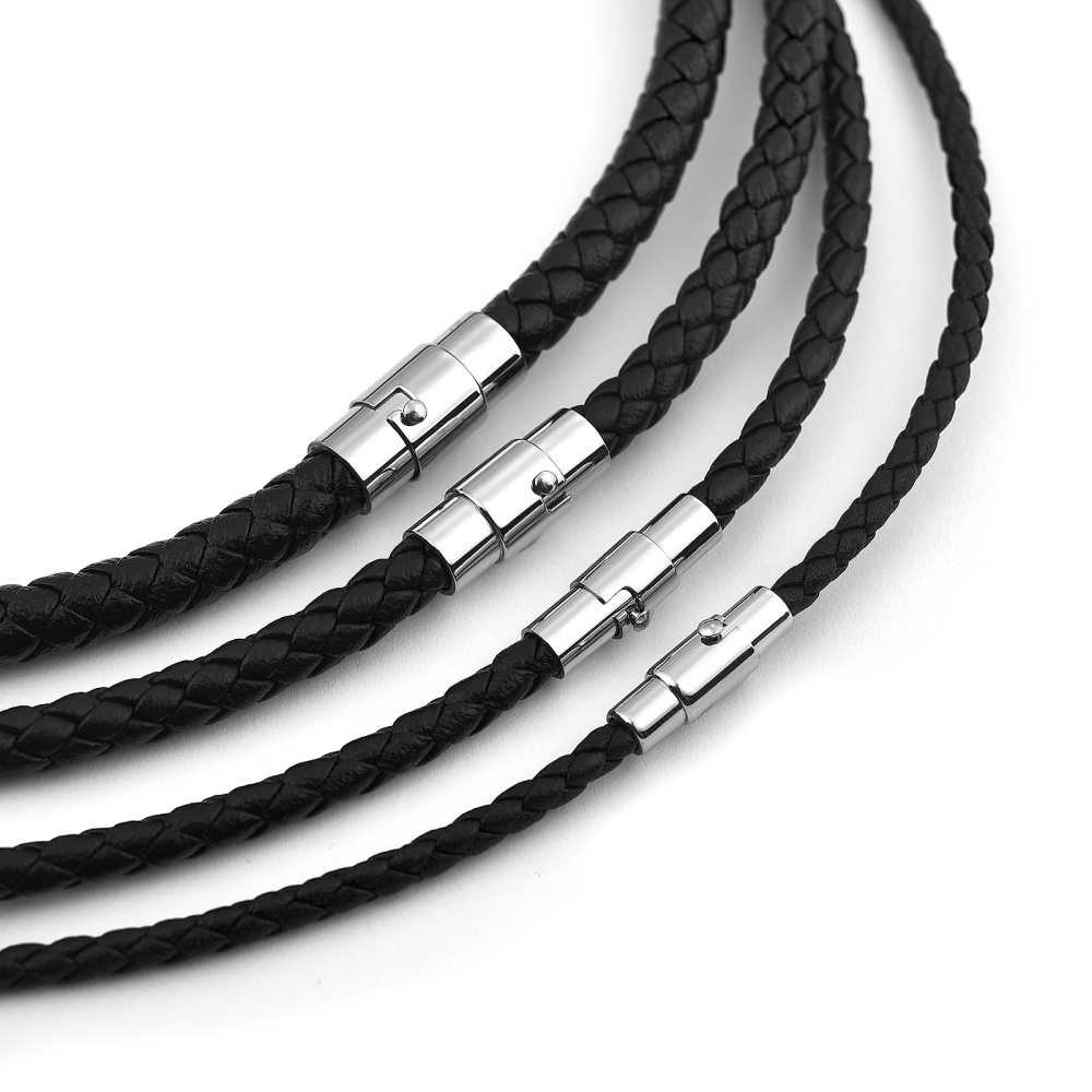 สร้อยคอหนังแท้ขนาด 45/50/60 ซม - Men'S Fashion Necklaces บทวิจารณ์และราคา