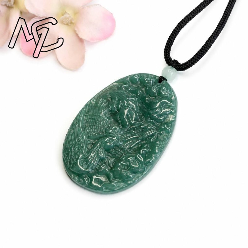 จี้สร้อยคอหยกมรกตธรรมชาติแท้ ร - Men'S Fashion Necklaces บทวิจารณ์และราคา