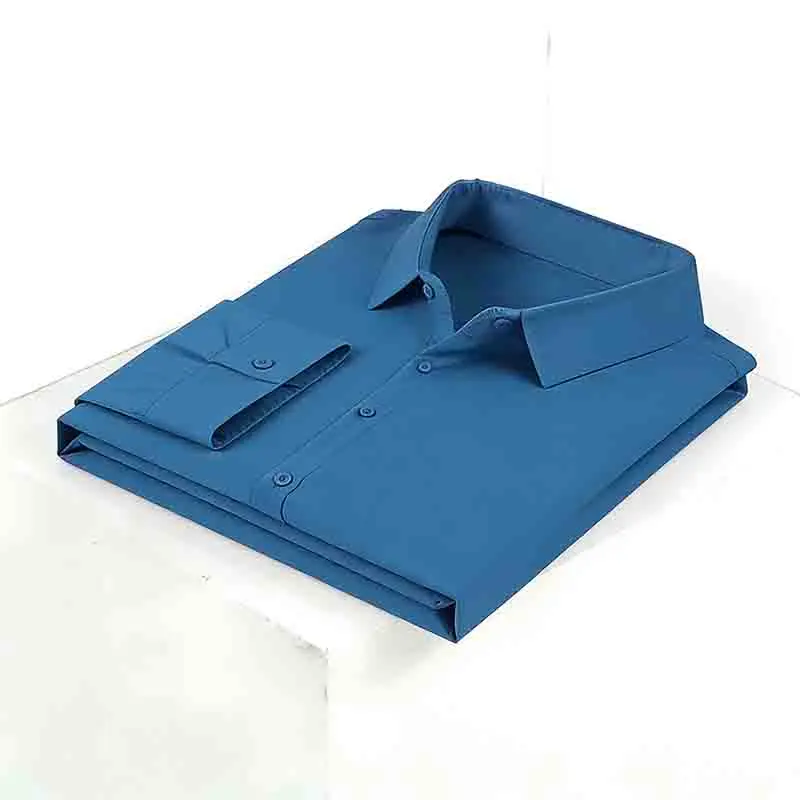 เสื้อเชิ้ตผู้ชายแขนยาวทรงเข้าร - Dress Shirt Non-Iron บทวิจารณ์และราคา