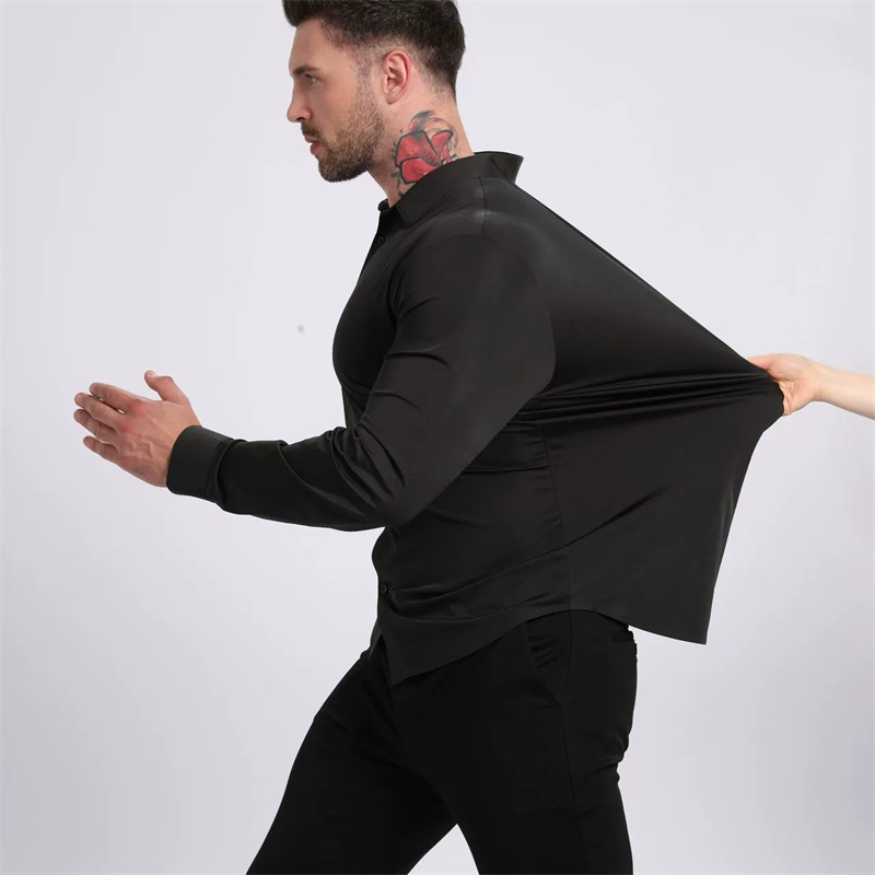 เสื้อเชิ้ตแขนยาวผู้ชายหรูหรา ไ - Dress Shirt Non-Iron บทวิจารณ์และราคา